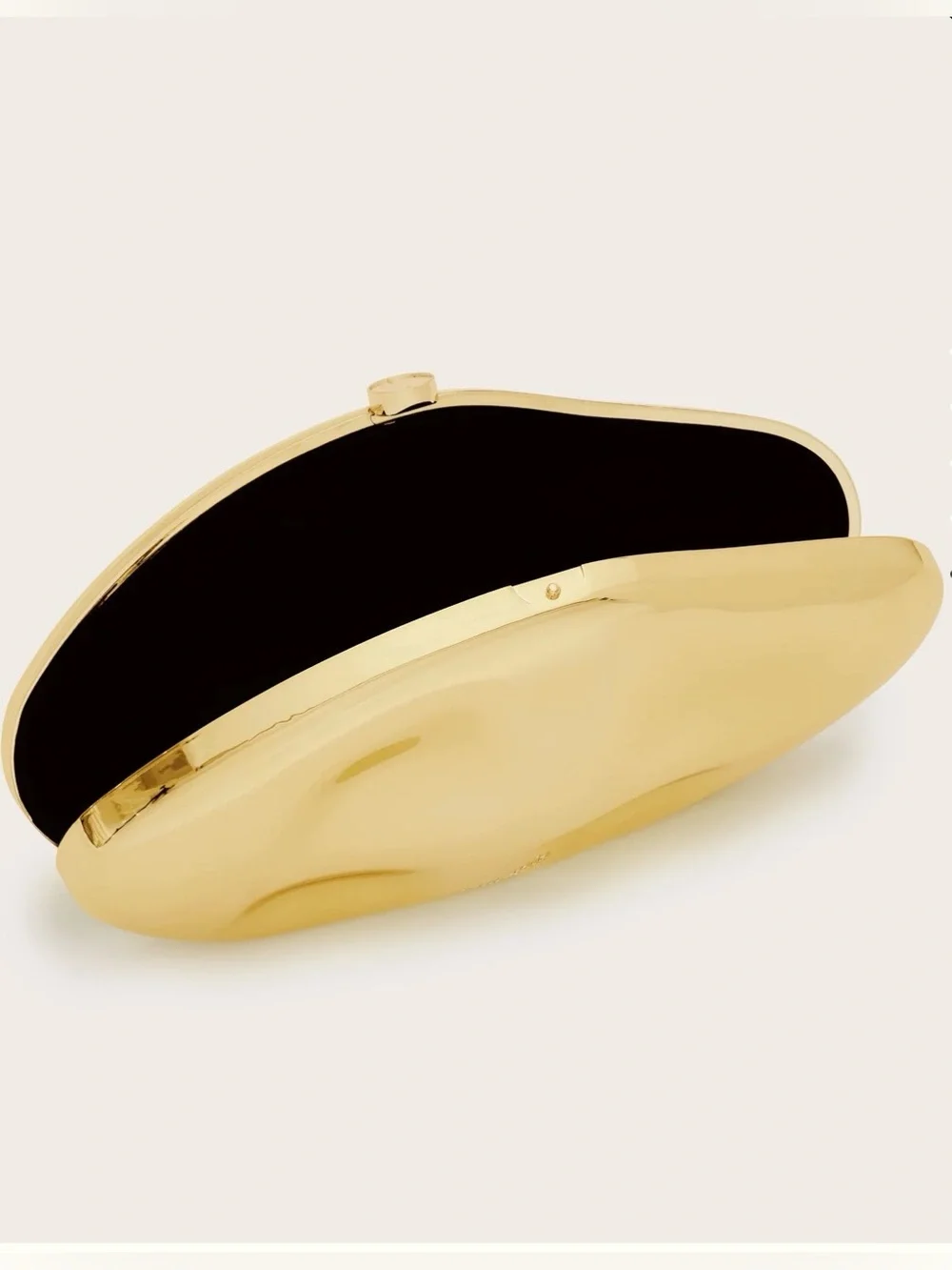 Gold Sculptural Evening Clutch NWOT